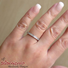 Women's ring from sterling silver