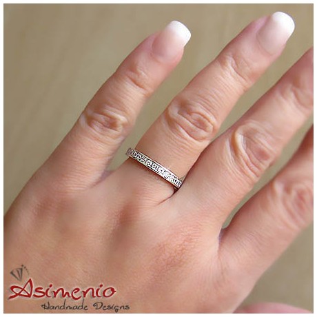 Women's ring from sterling silver
