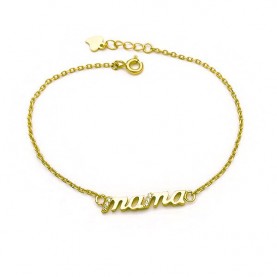 Mama Bracelet from Silver 925 Gold Plated