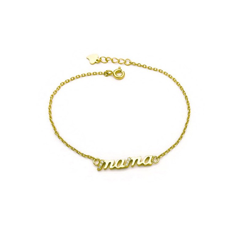 Mama Bracelet from Silver 925 Gold Plated