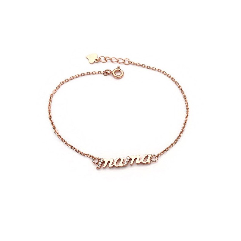 Mama Bracelet from Silver 925 Pink Gold Plated
