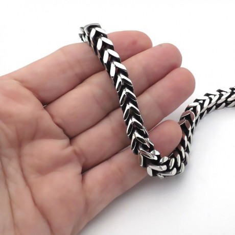 Mens chain bracelet made of stainless steel