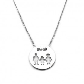 Family necklace with one girl