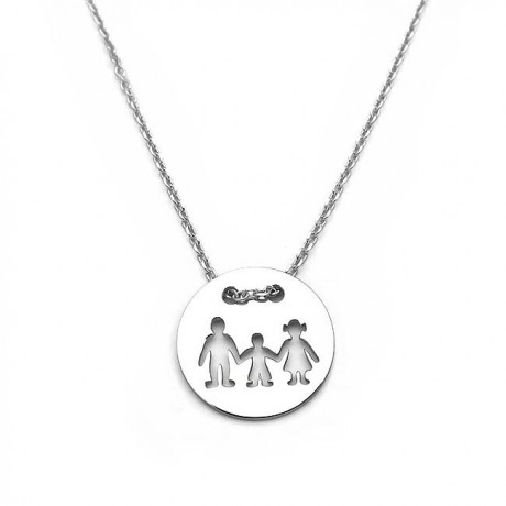 Family necklace with one boy