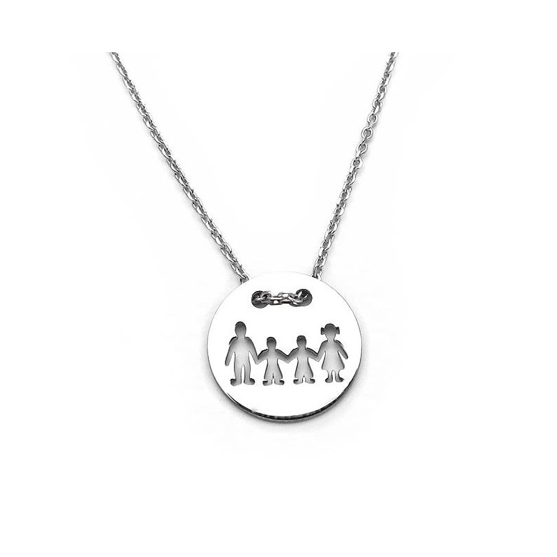 Family necklace with two boys
