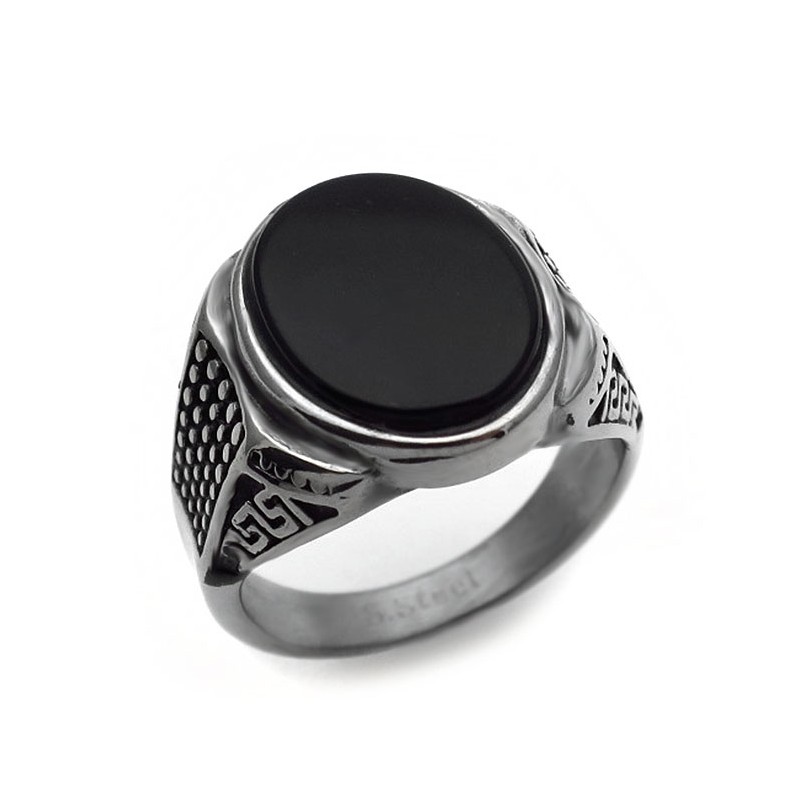 Stone Ring for Men Male Ring Ring With Onyx Men Statement - Etsy | Rings  for men, Stone rings for men, Silver rings with stones